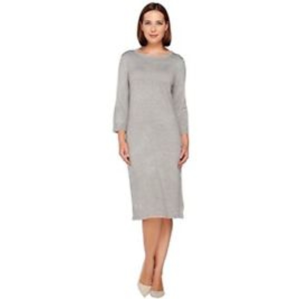 Liz Claiborne NY Bateau Neck Sweater Dress